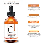 Serum za lice sa Vitaminom C 30ml za blistavu kožu. Smanjuje bore i fleke, pruža antioksidativnu zaštitu i čini ten svetlijim. — foto 3