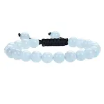 Pulseira de cura com cristais naturais elásticos de 8mm, para equilíbrio e bem-estar, alívio do estresse e energia positiva. — foto 8