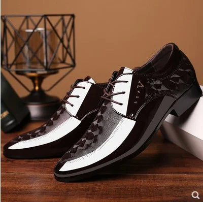 Title 2, Shiny leather shoes with pointed toes, perfect ...