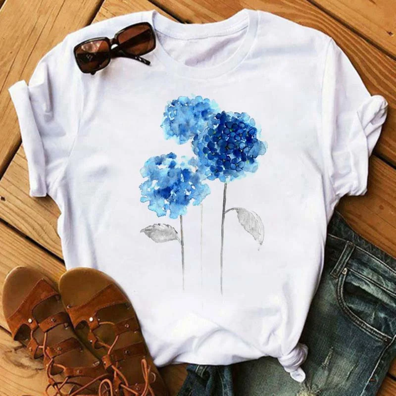 Title 9, T-shirt da donna estivo, casual e ampio, con st...
