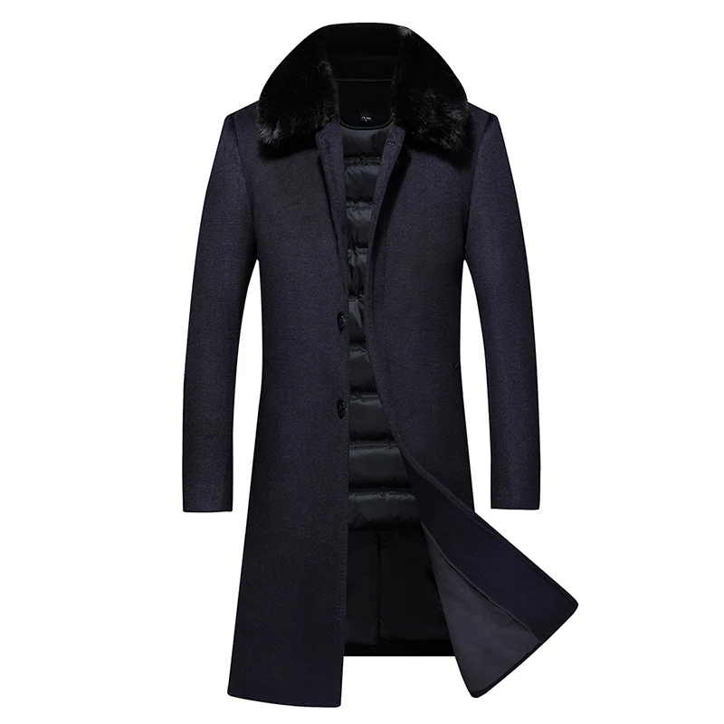 Title 11, Middle-aged and elderly mens long down jacket ...