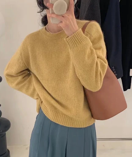 Title 4, Maglione donna in lana a girocollo ampio, alla ...