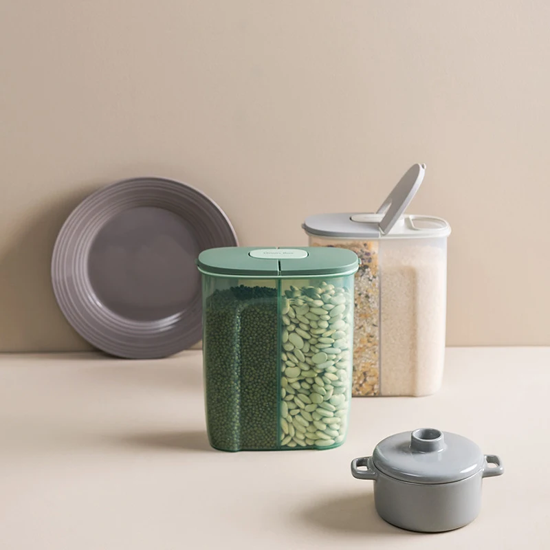 Airtight storage box for whole grains. Keeps grains fresh, protects against pests and moisture. Ideal for pantry organiz — photo 3
