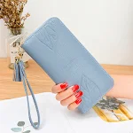 Ladies Long Leather Multifunctional Wallet, featuring ample storage for cards, cash, and phone, a stylish and practical — photo 2