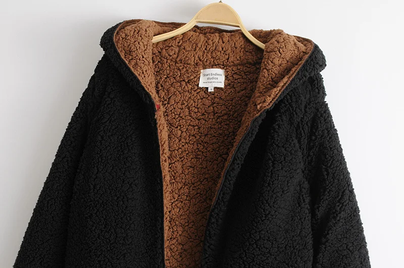 Title 1, Cappotto lazy double face in spugna da donna, p...