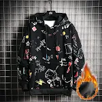 Maglione stampato di moda casual maschile — foto 6