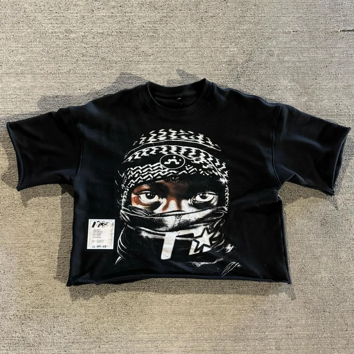 Title 1, Fashionable 3/4 Sleeves 3D Digital Printing T-s...