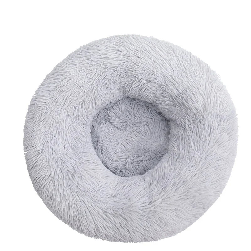 Round cotton pet kennel winter warm sleeping bed for dogs. Provides a cozy and comfortable sleeping space, perfect for y — photo 9