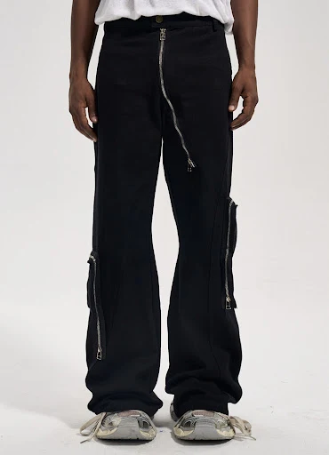 Title 1, Pantalon cargo vintage à silhouette, fermeture ...