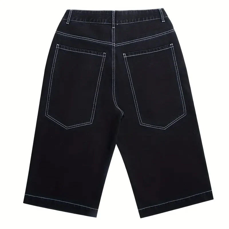 Title 7, Heren losse hiphop jeansbroek met zeven punten....