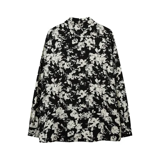 Title 12, Camisa floral casual de outono masculina, solta...