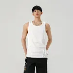 Men's White Ice Silk Vest Cool Feeling Sports Sleeveless T-shirt Breathable and Perfect for Workout or Everyday Summer W — photo 1
