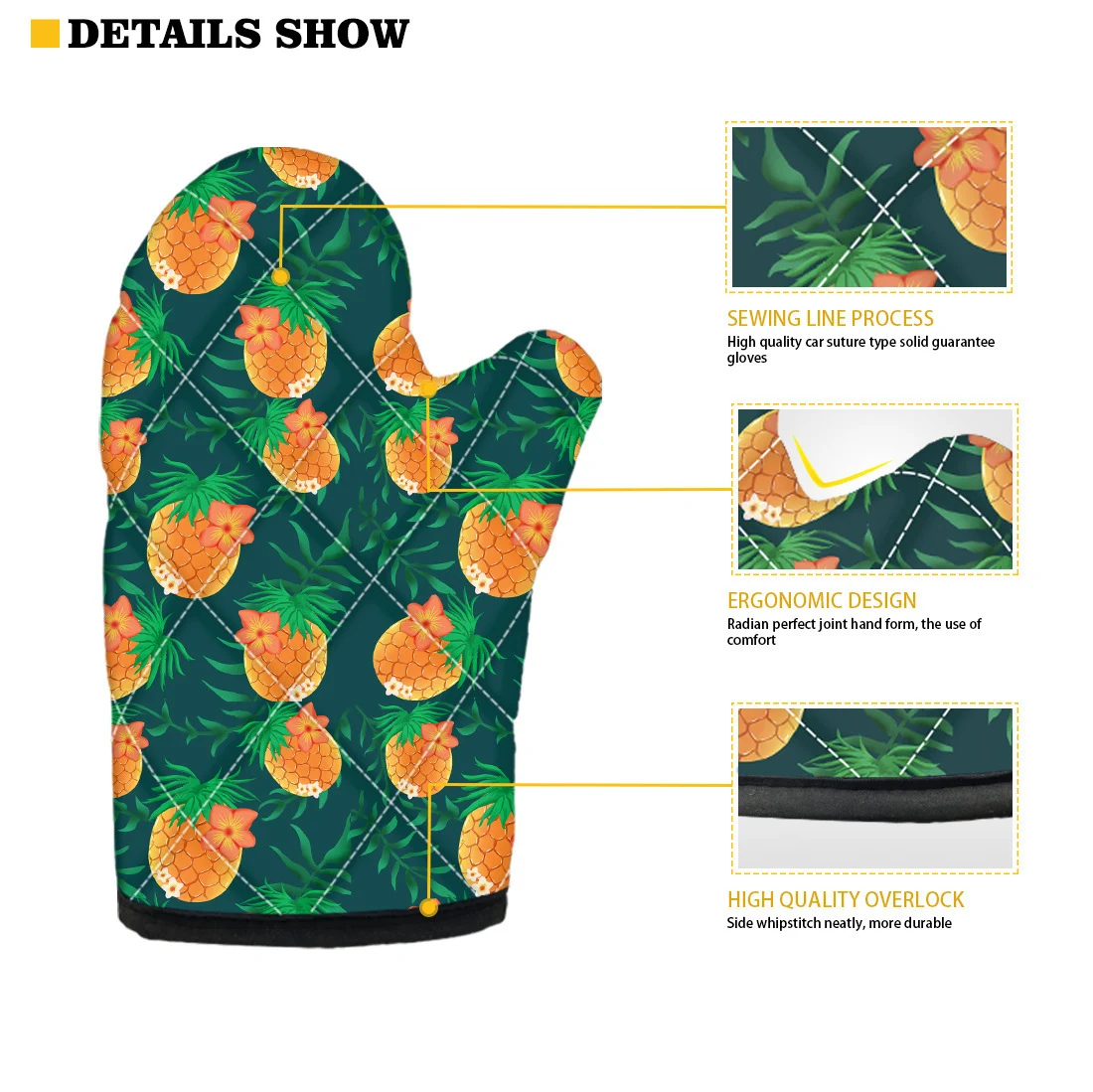Title 7, Halloween Custom Funny Pumpkin Insulated Gloves...