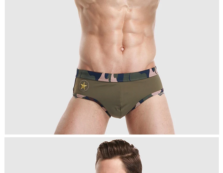 Title 2, Summer mens low-waisted sexy professional swim...