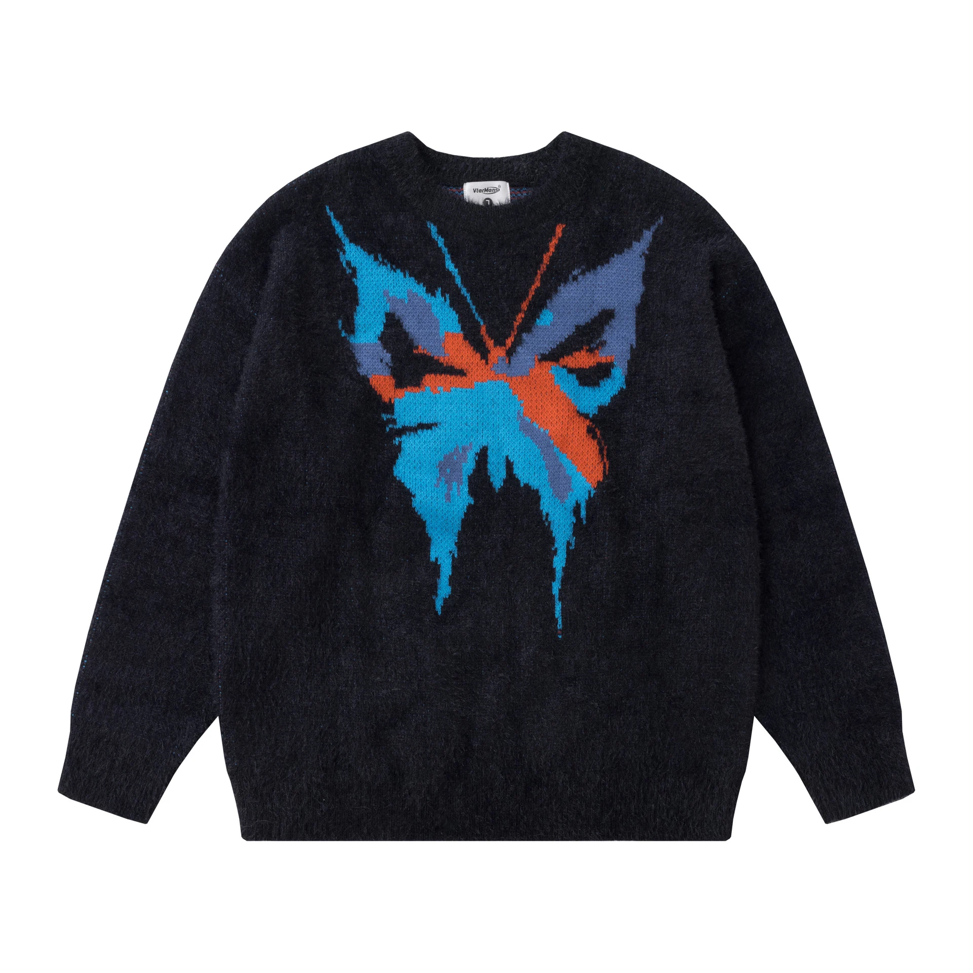 Damen Casual Jacquard Pullover im Mink-Look. Warmer und bequemer Strickpullover. Weiches Material, perfekt für den Winter. — foto 4