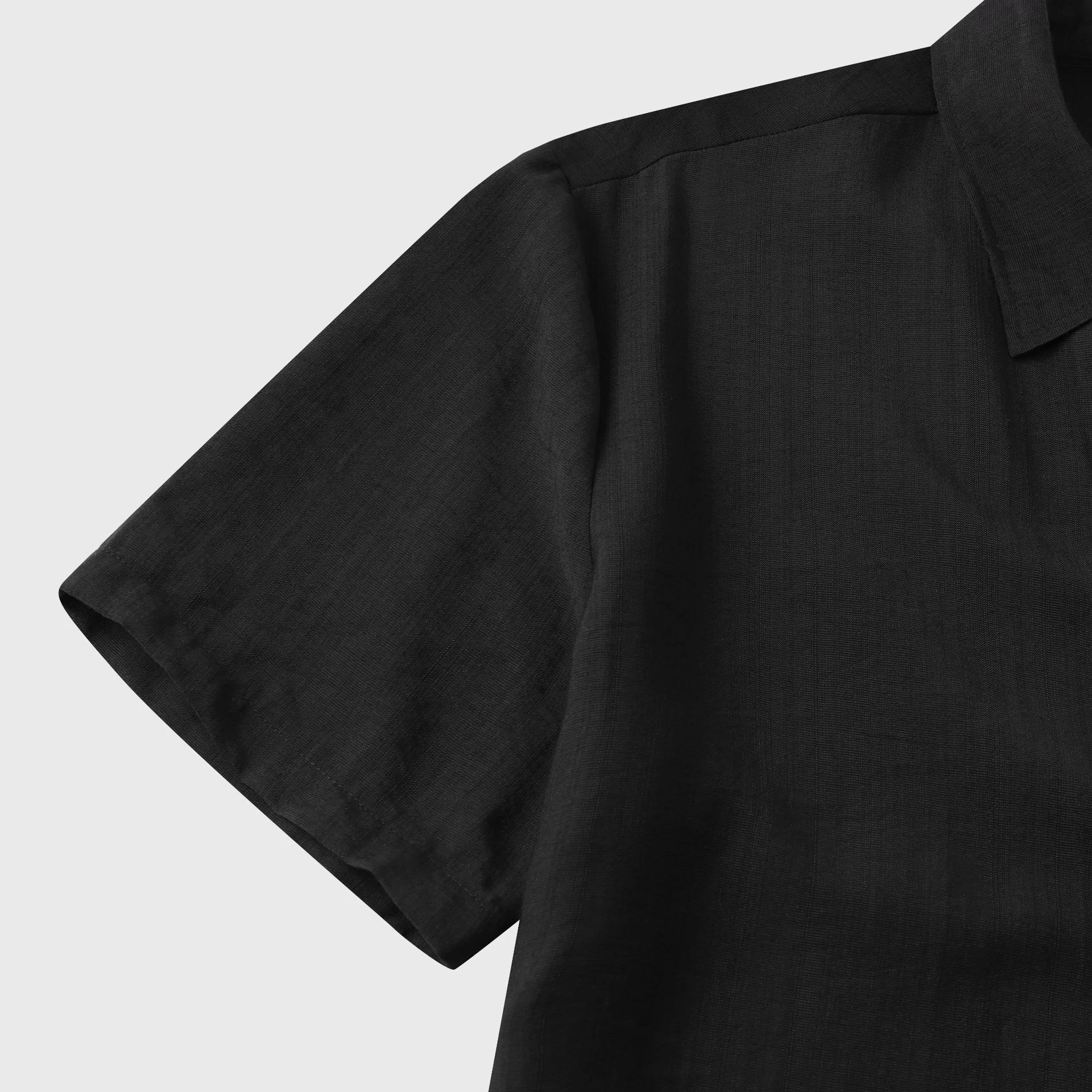 Title 10, Teenagers Solid Color Short-sleeved Lapel Shirt...