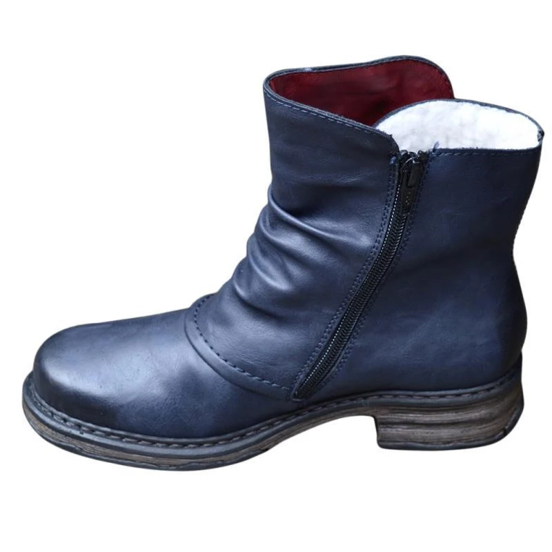 Women's Square Heel Side Zipper Martin Boots for versatile style and comfort. Perfect for everyday wear and adding a tou — photo 2