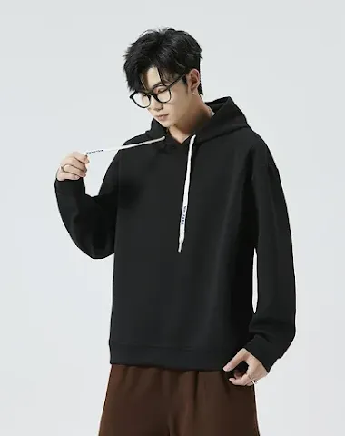 Felpa con cappuccio da uomo, ampia, sportiva e alla moda, versatile e abbinabile, per sport e tempo libero.