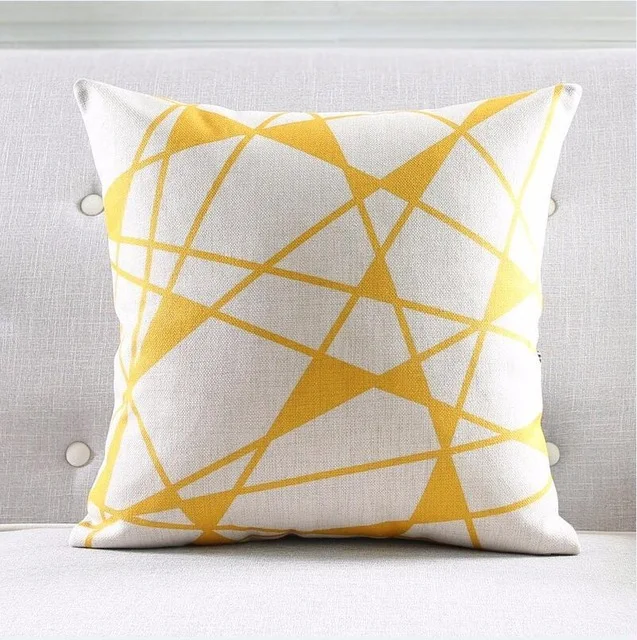 Cuscino decorativo spesso in lino a righe geometriche nordiche per divano, ideale per aggiungere comfort ed eleganza al tuo soggiorno. — foto 5