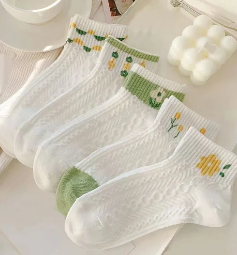 Title 2, Womens Socks Summer Mid-calf Length Socks Cute...