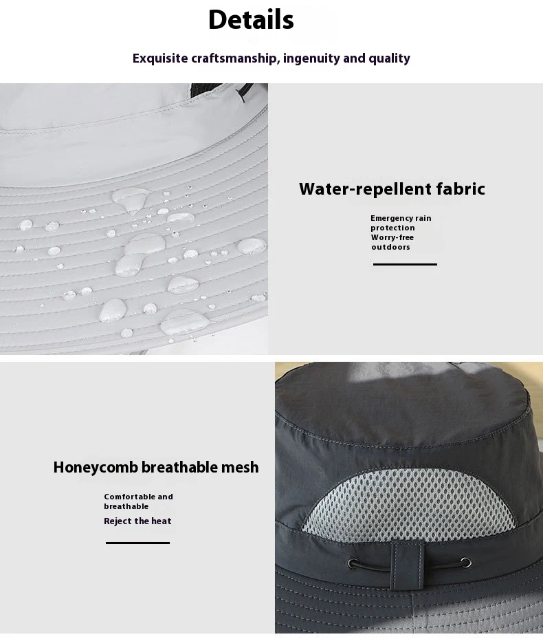 Title 20, Quick-drying Solar Fan Outdoor Big Brim Sun Hat...