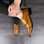 Herrenspitze Lederschuhe Stilvolle Schuhe für den modernen Mann Zeitloses Design, hochwertiges Leder und optimaler Tragekomfort. Perfekt für Büro oder Freizeit — foto 6