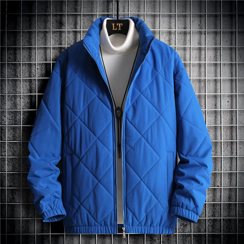 Title 7, Casaco casual masculino de algodão com gola alt...
