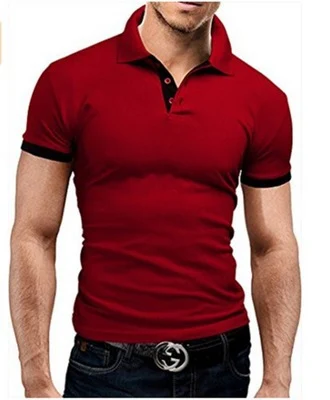 Heren Polo Shirt Fir Contrast Simple. Een comfortabel en stijlvol poloshirt voor heren. Perfect voor een casual look en dagelijks gebruik. — foto 3