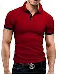 Heren Polo Shirt Fir Contrast Simple. Een comfortabel en stijlvol poloshirt voor heren. Perfect voor een casual look en dagelijks gebruik. — foto 3