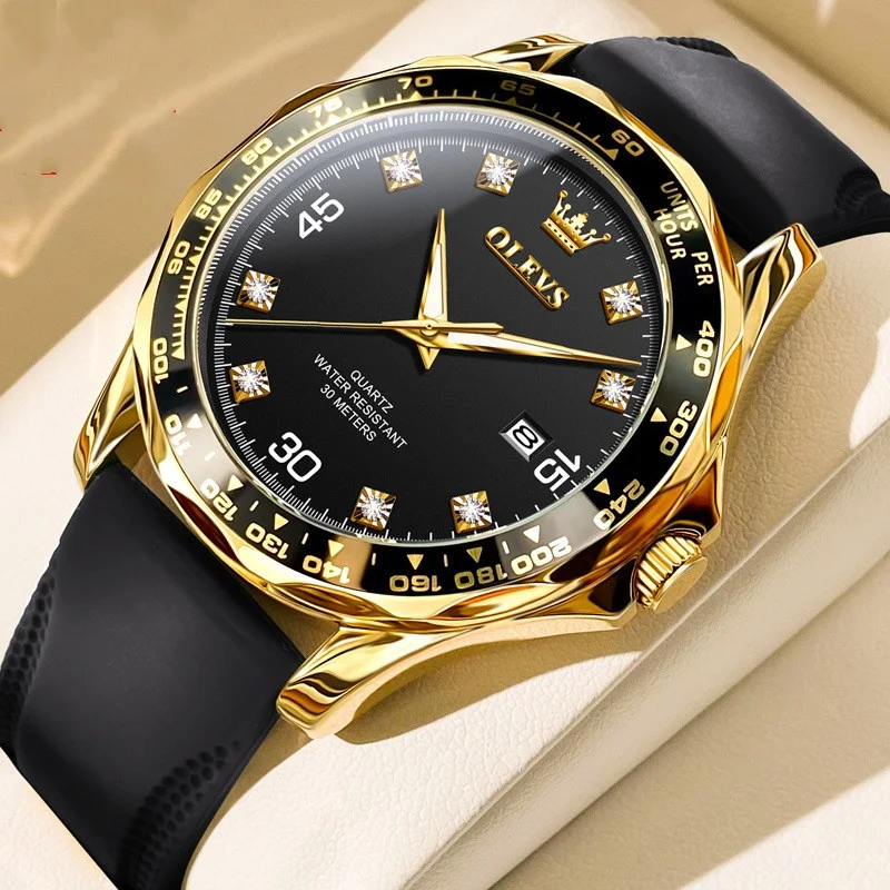 Relógio Submariner Verde Quartzo Luminoso Masculino Desfrute de um relógio resistente e elegante, com mostrador luminoso, perfeito para uso diário e aventuras. — foto 4