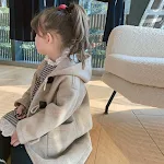 Casaco de Lã Grosso para Meninas Jaqueta Quente e Aconchegante Ideal para o Inverno Proteção Contra Frio Conforto e Estilo para Uso Diário e Festas — foto 6
