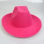 Western Cowboy Hat European And American Woolen Hat Big Brim - Stylish sun protection for outdoor adventures and a class — photo 5