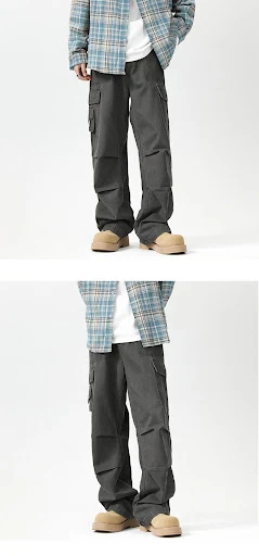 Title 10, American Retro Washed Distressed Overalls Men