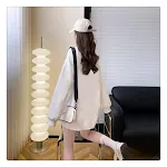 Übergroßer, lockerer Pullover für Frühling und Herbst, dünner Rundhalsausschnitt, bequem und stilvoll, perfekt für entspannte Outfits. — foto 6