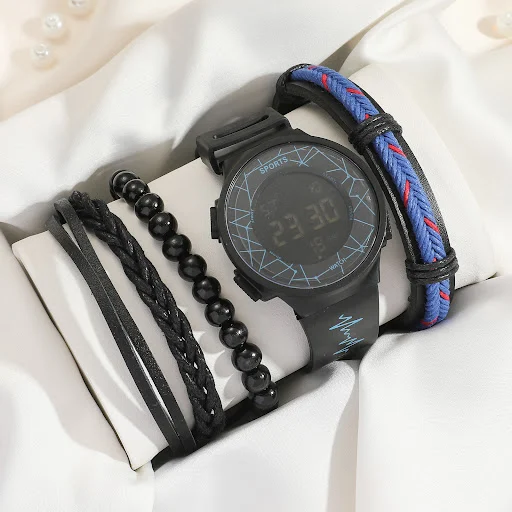 Title 1, Creative Belt Quartz Watch and Bracelet Set, a ...