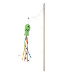 Interactive Cat Wand Toys with Catnip Fish Colorful Ribbons Bell for Kitty Kitten Cats Toys for Indoor Cats Fun and Play — photo 3