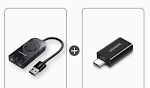 External USB Sound Card — Independent audio converter for superior sound quality. Easy Plug and Play. Perfect for comput — photo 2
