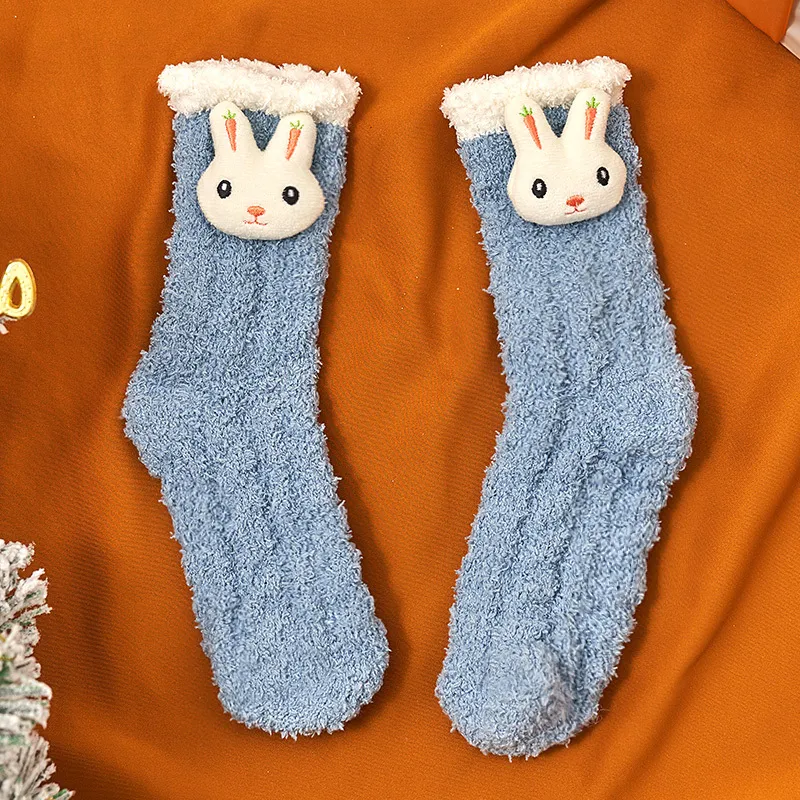Coral Socks For Children In Autumn And Winter — photo 7
