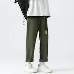 Heren jeans in Amerikaanse hiphop-stijl, trendy, losvallend en laaghangend. Deze jeans bieden comfort en een coole uitstraling voor de moderne man. — foto 2