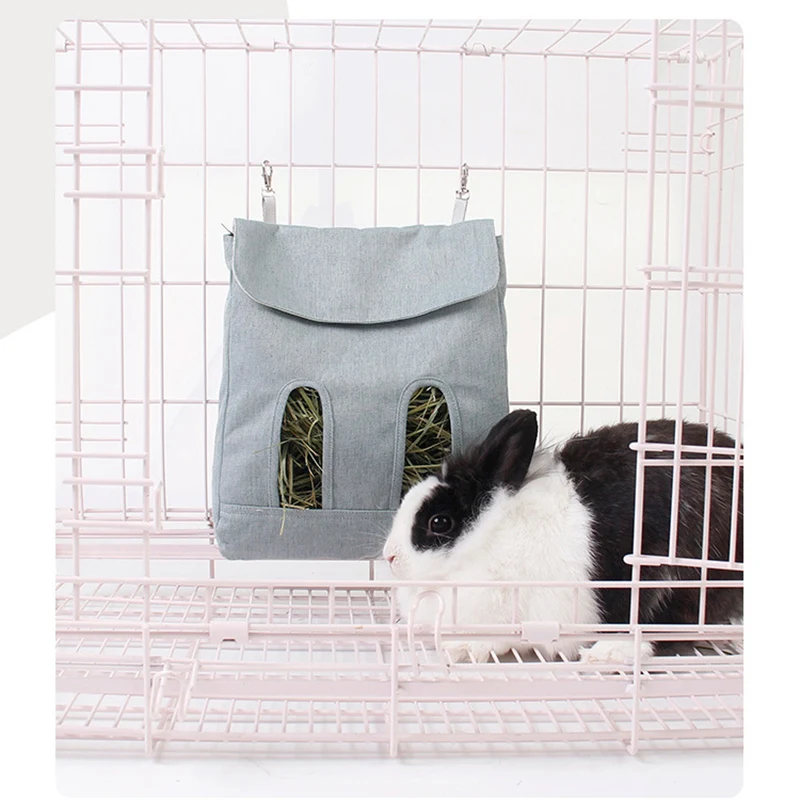 Title 2, 1PC Hanging Pouch Feeder Hay Bag Holder with Ho...