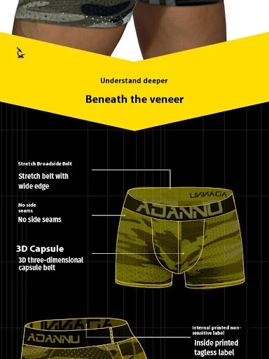 Title 13, Camouflage Mesh Breathable Removable Cup Hip Cu...