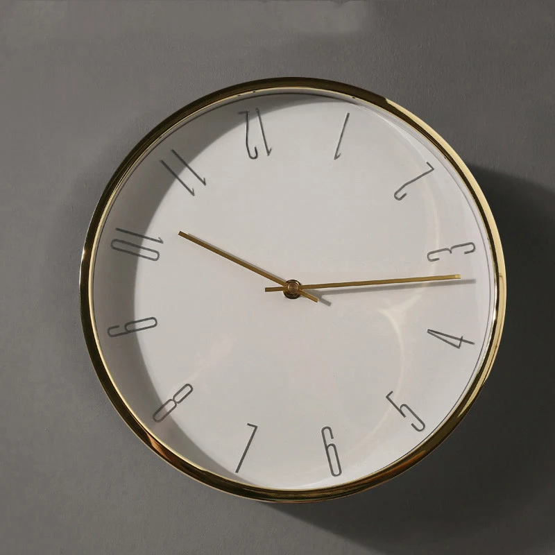 Title 2, Nordic Modern Wall Clock Light Luxury Style. A ...