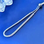 Pulseira feminina de prata esterlina com moissanite, brilho deslumbrante e durabilidade excepcional. Um acessório elegante para todas as mulheres. — foto 4