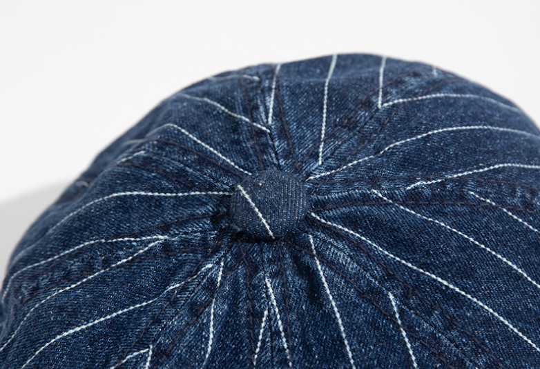 Title 10, Boné listrado casual japonês retrô lavado jeans...