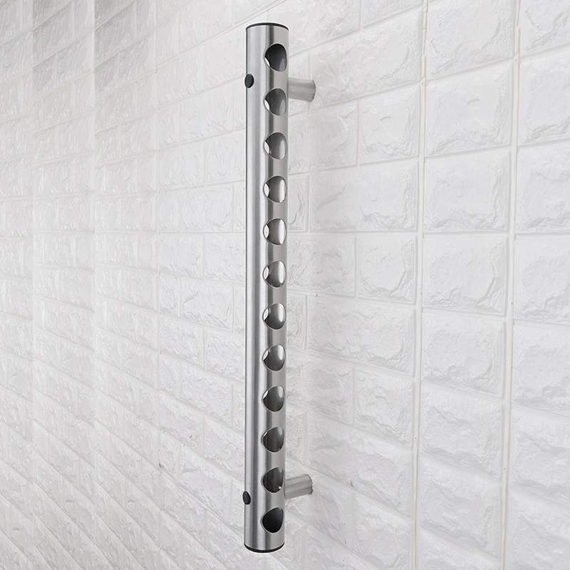 Title 6, Creative wall-mounted tubular wine rack. Space-...