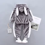 Macacão infantil de flanela com zíper Outono e Inverno Conforto e calor para as crianças. Perfeito para dormir e brincar, macio e aconchegante. — foto 5