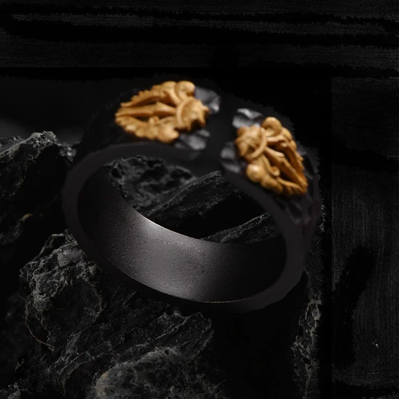 Anel Ajustável Retro Feminino Joia de Moda Design Vintage Acessório Elegante e Versátil Confortável e Perfeito para Presentear — foto 6