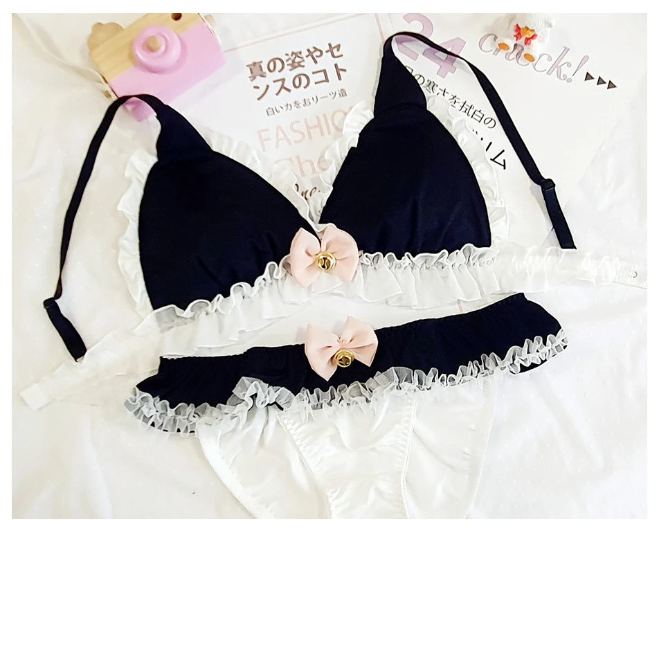 Title 4, Milk Silk No Steel Ring Bra Set for natural sup...