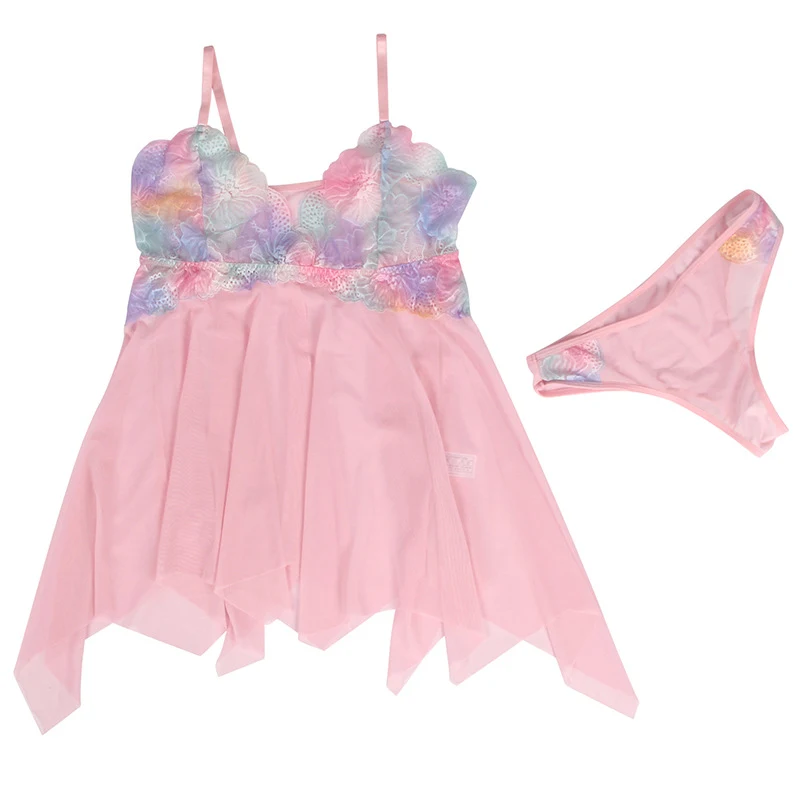 Title 24, Dames losse pyjama set met schattige rok met br...