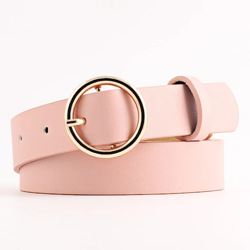 Title 1, Womens jeans round buckle belt women